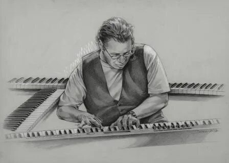 Chick Corea - Diane Russell Art - Fine Art Portraits - Portland, OR