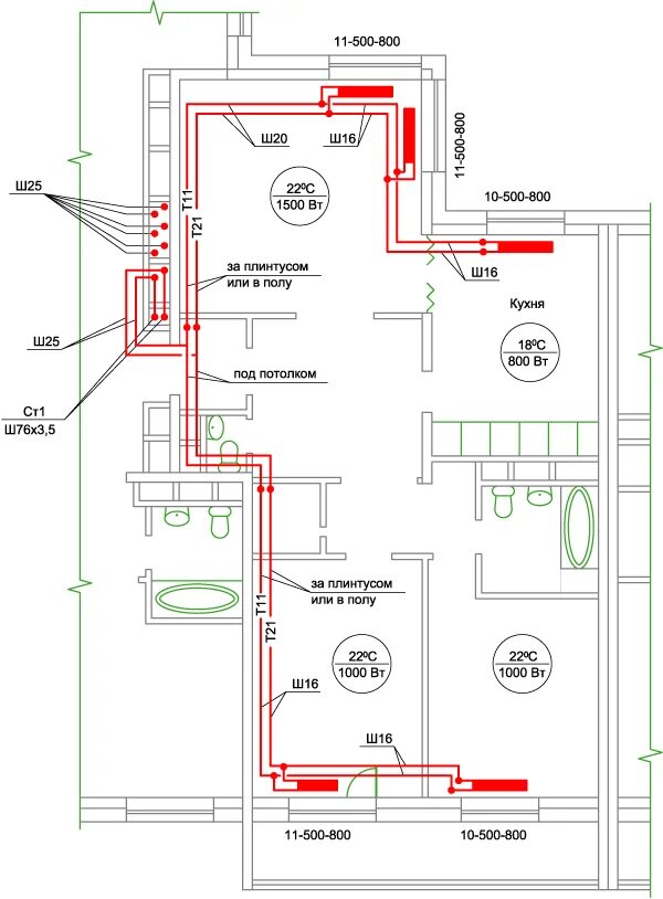 Проект отопительной системы цена на 2ком квартиру Проект отопления дома из газобетонных блоков 1122 Проекты, Дом, Газобетон