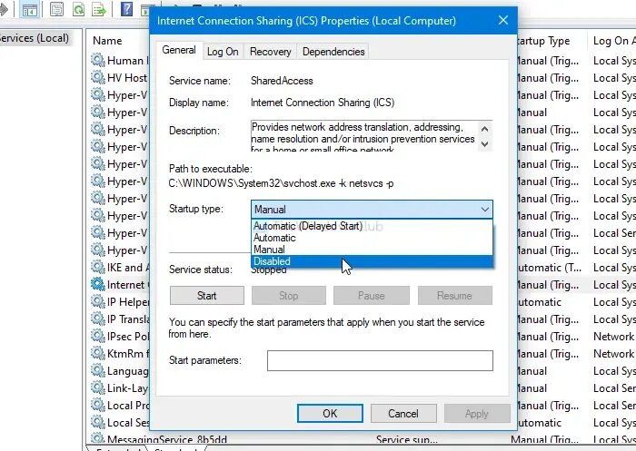 Internet connection sharing (ICS). Службу общего доступа к интернету (ICS. Совместное использование интернет-соединений (ICS). Общий доступ к подключению к интернету