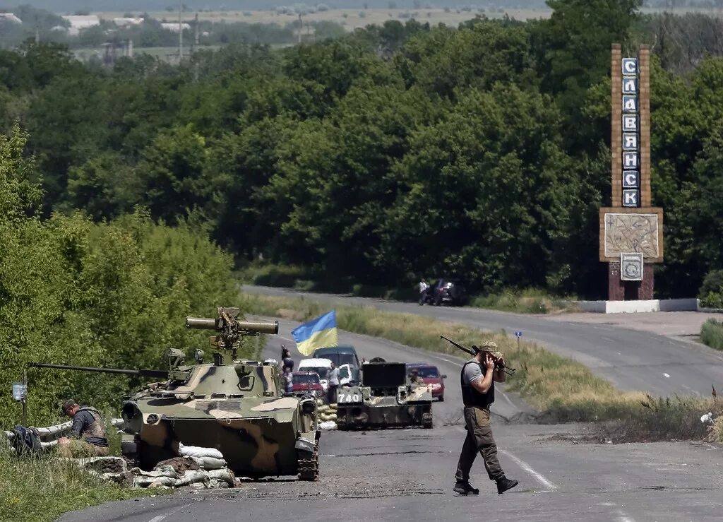 1 июля 2014 г. Оборона Краматорск Славянск. Славянск ополчение 2014 год.