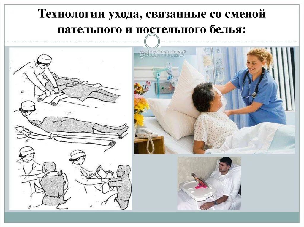 Смена нательного и постельного белья в стационаре