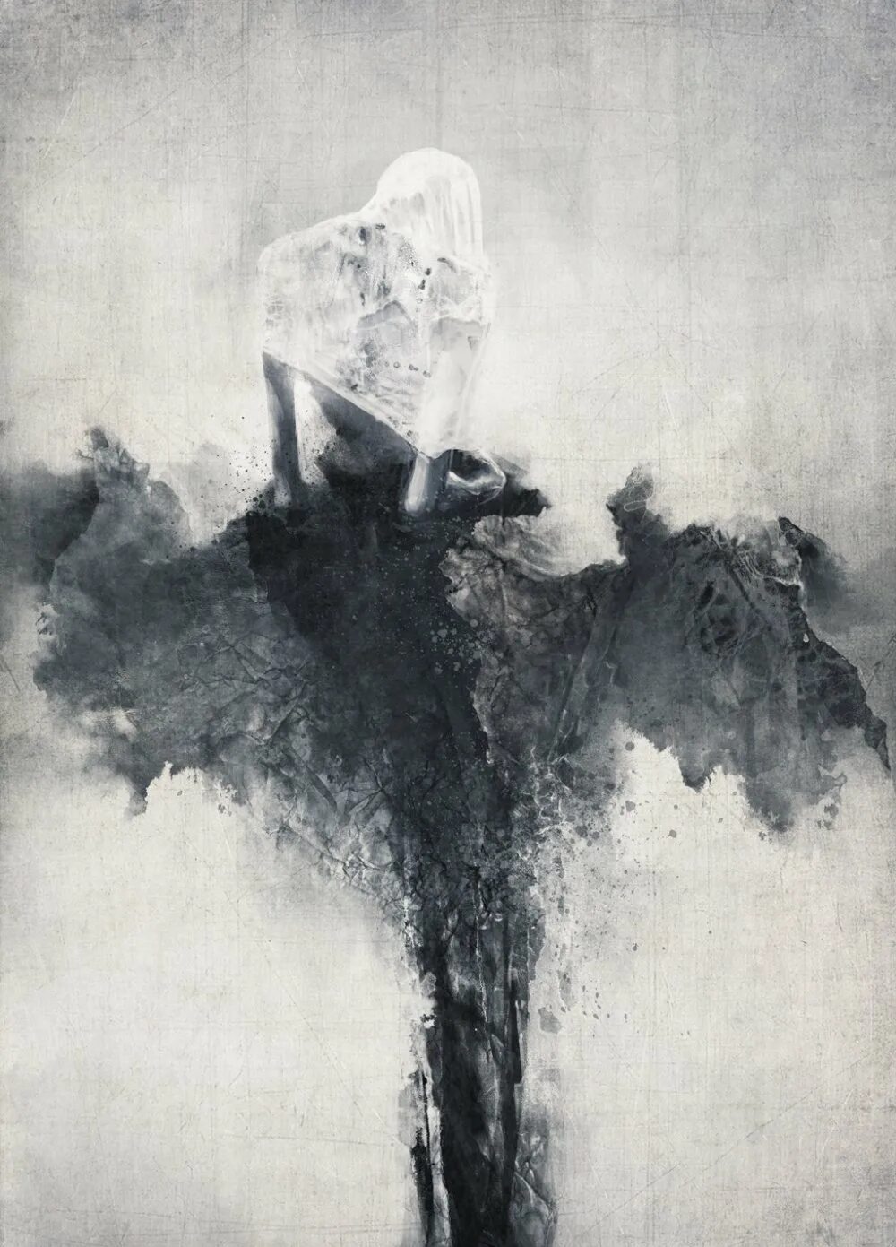 Душа гибнет. Художник Jarek Kubicki. Jarek Kubicki картины. Черно белая живопись. Картина чб.