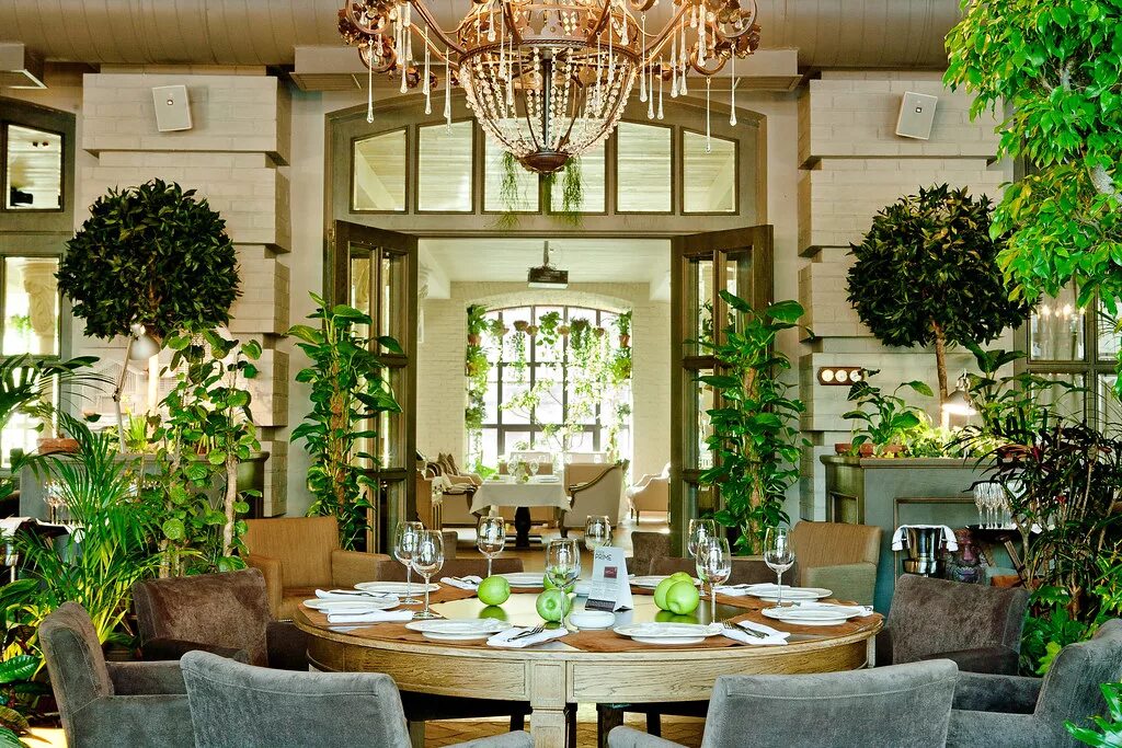 Тинто летняя веранда. Veranda ресторан москва улица лесная. Ресторан с цветами. Растения в ресторане. Ресторан с цветами.