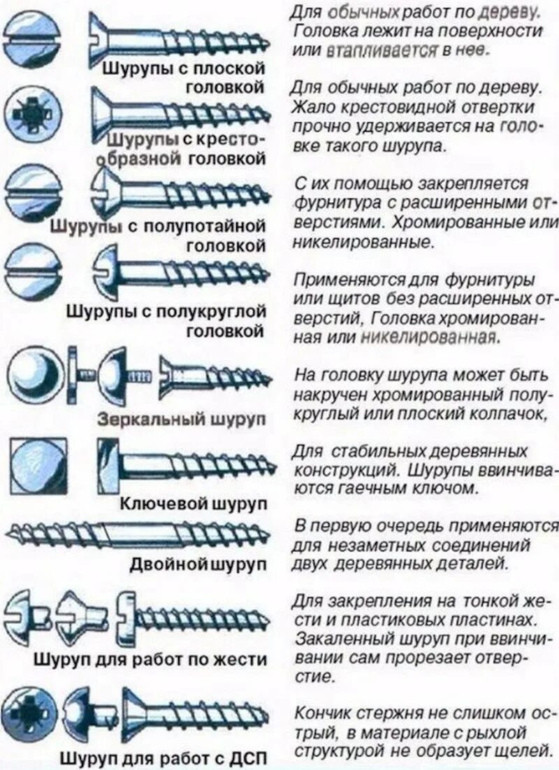 Шуруп является. Винт шуруп саморез типы таблица. виды болтов и саморезов. виды болтов шурупов саморезов. разновидности болтов винтов шурупов.