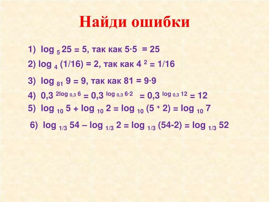 Log5. Log√5 2 25. Log25 5. Log2 4. Вычислить 7 2 log 5