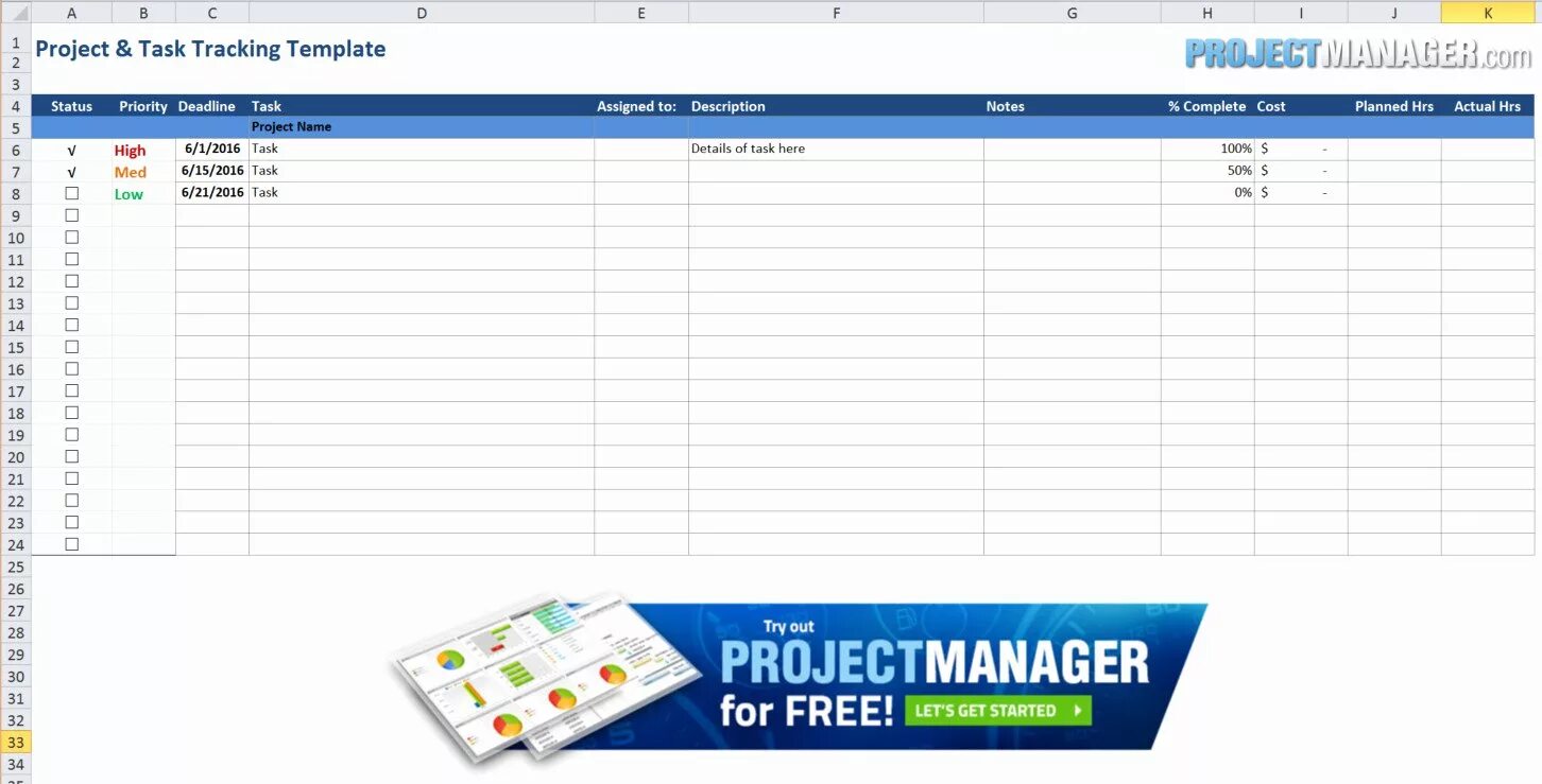 Project tasks