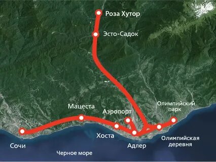 Добраться на электричке до олимпийского парка