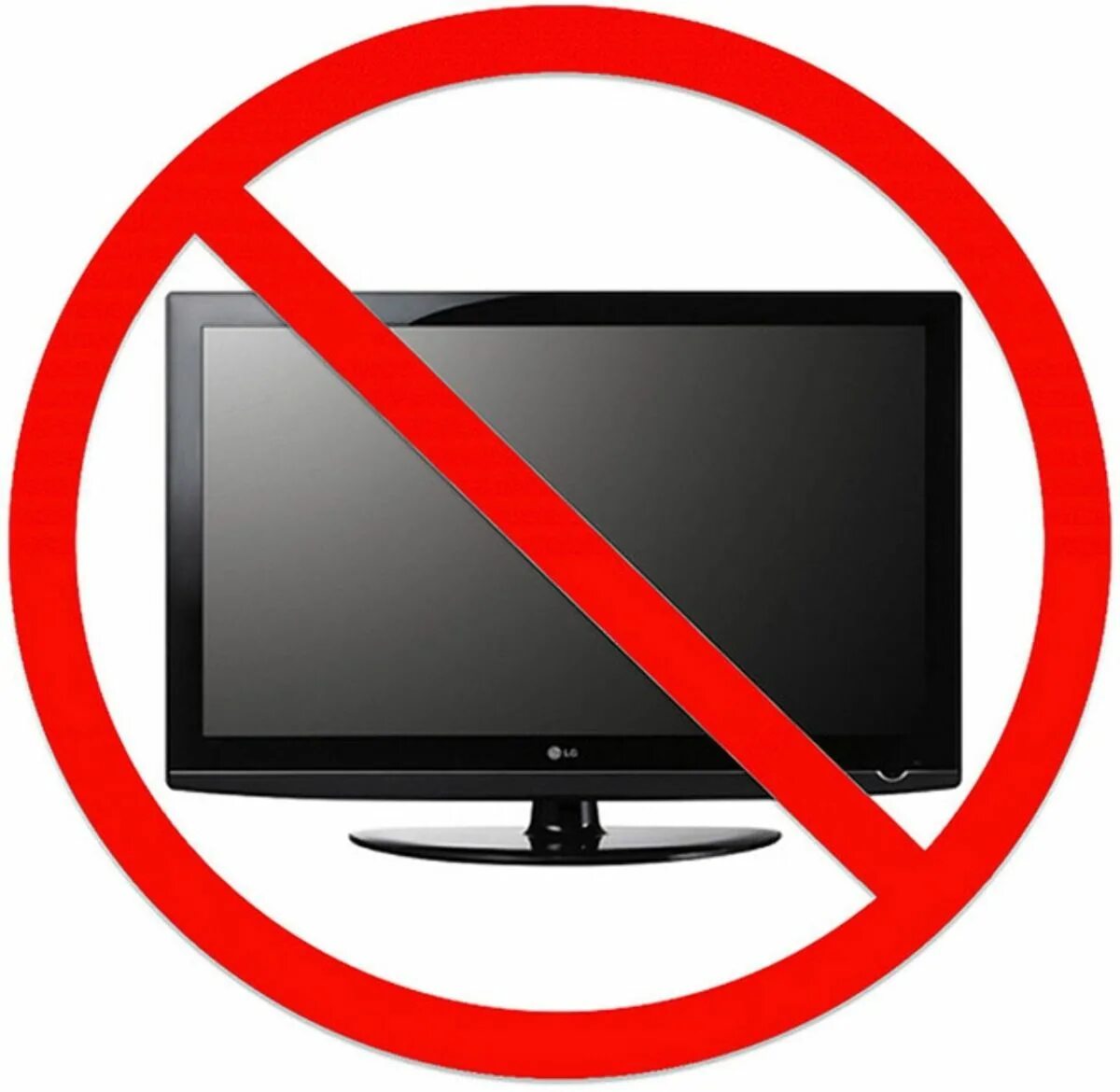 Изображение телевизора красное. Телевизор запрещен. Нет телевизору. Перечеркнутый телевизор. Телевизор выключенный.