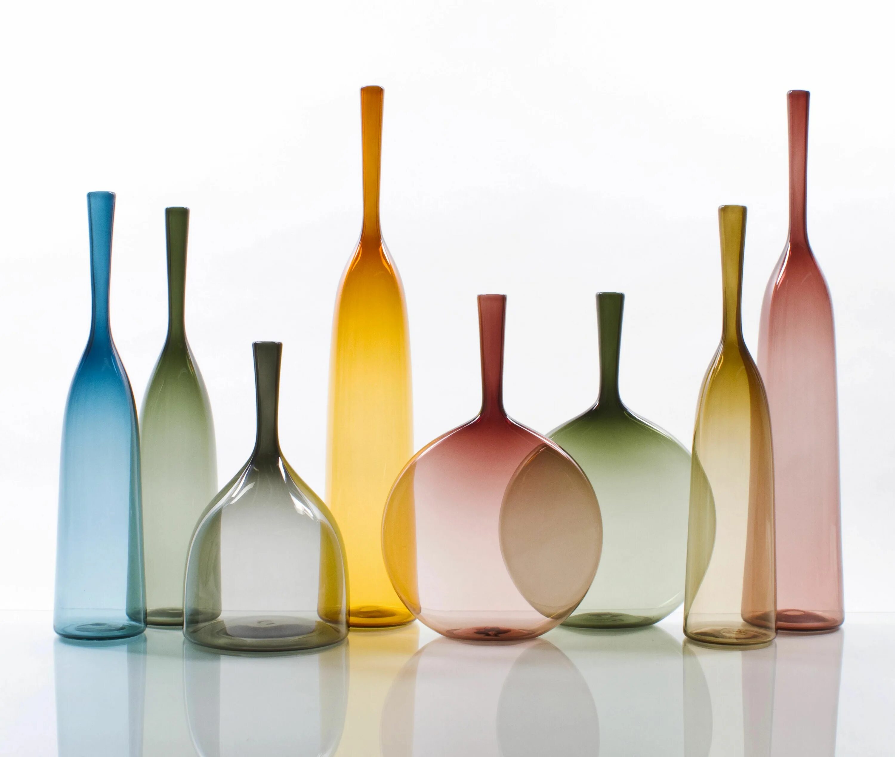 Coloured bottles