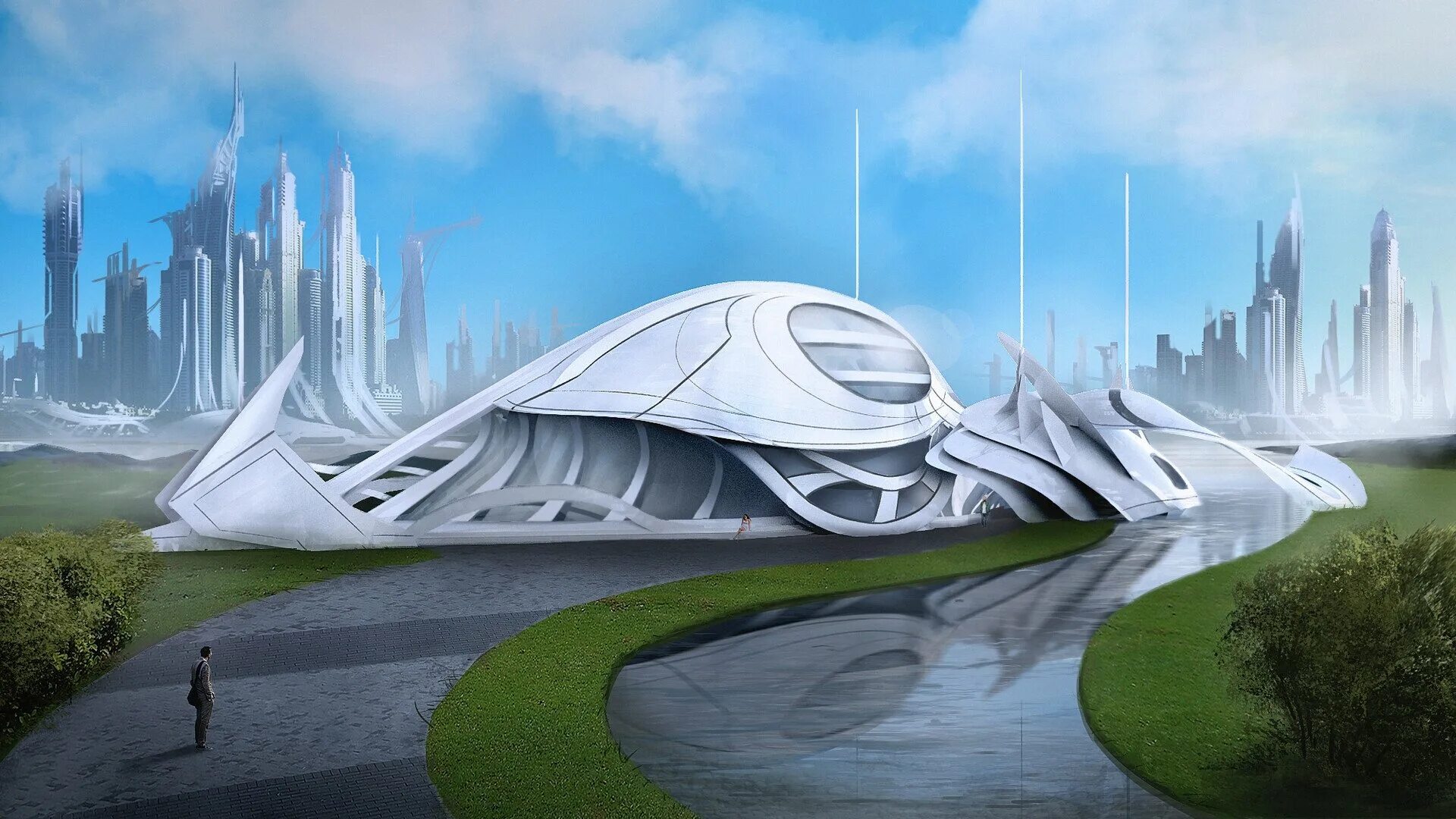 Нео футуризм. Город в будущем. Жак фреско город будущего. Экогород будущего концепт. Виды будущего.