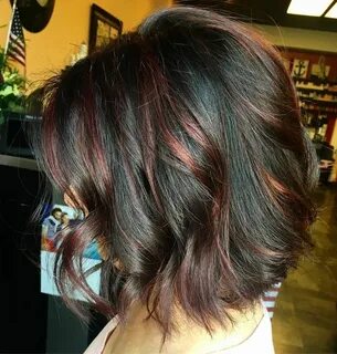 колорирование коротких черных волосах