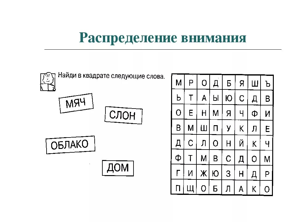 Формы развития внимания. Упражнения на распределение внимания для младших школьников. Упражнение на концентрацию внимания для школьников. Упражнения на переключение внимания. Задание на переключение внимания.