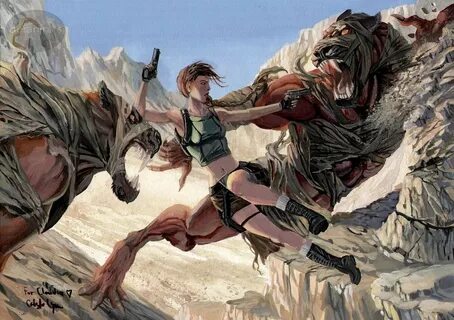 Lara with horse x ray