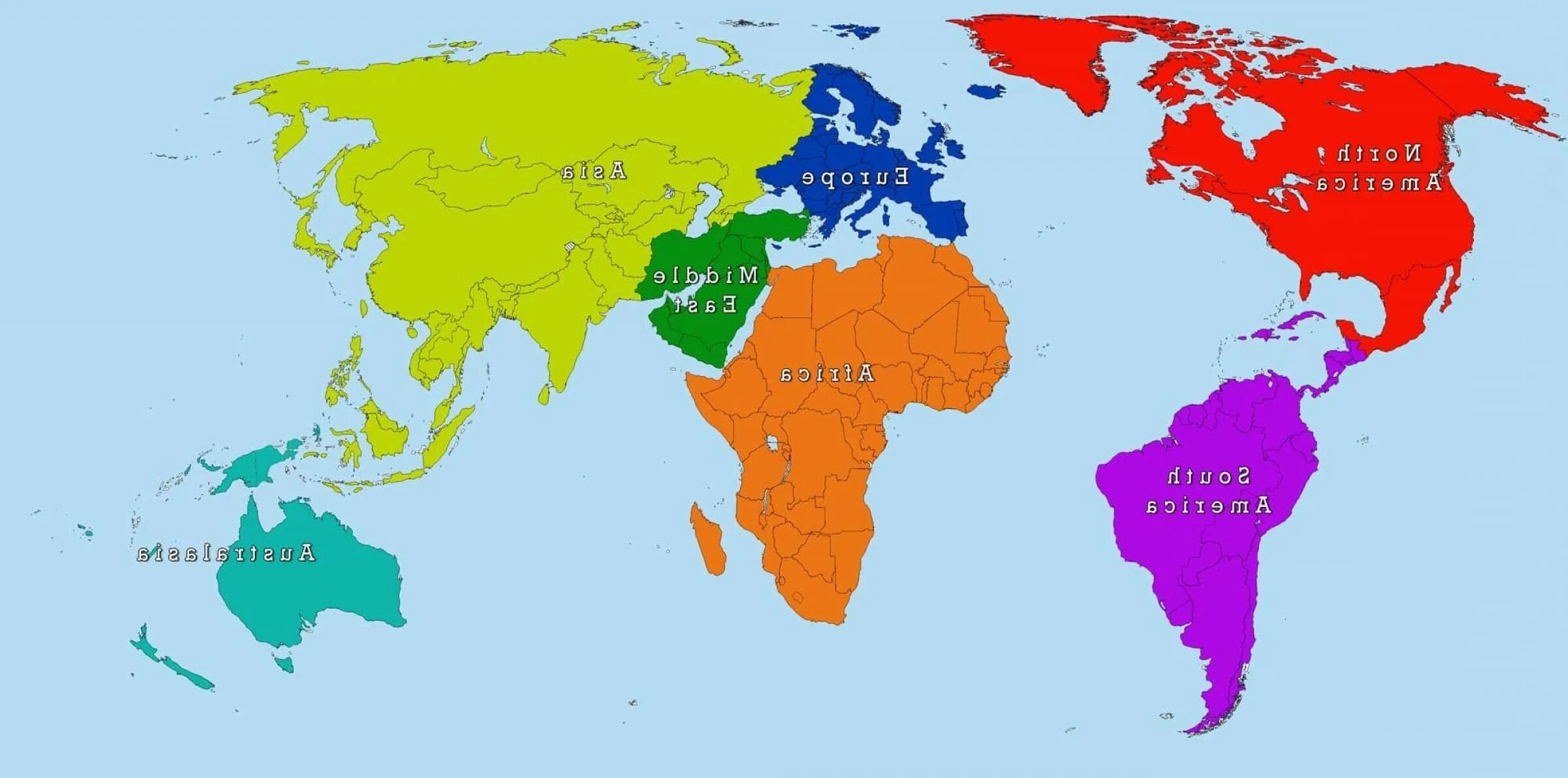 World Map with Countries. Political Map of the World.