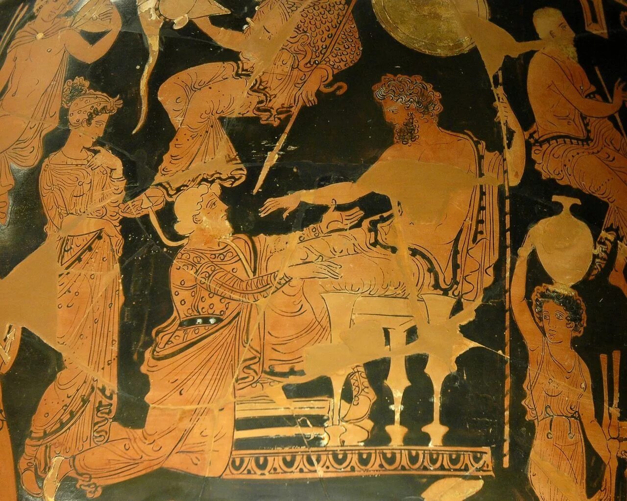 Картины древности. Хрис (сын Агамемнона). Древняя Греция фрески живопись. Агамемнон и Хрисеида. Греческий царь Агамемнон.