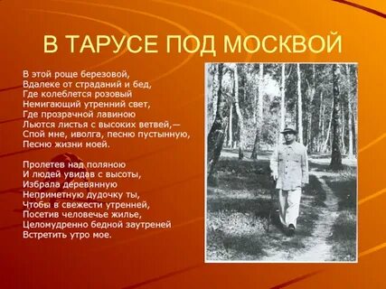 Песня рощи березовой стать