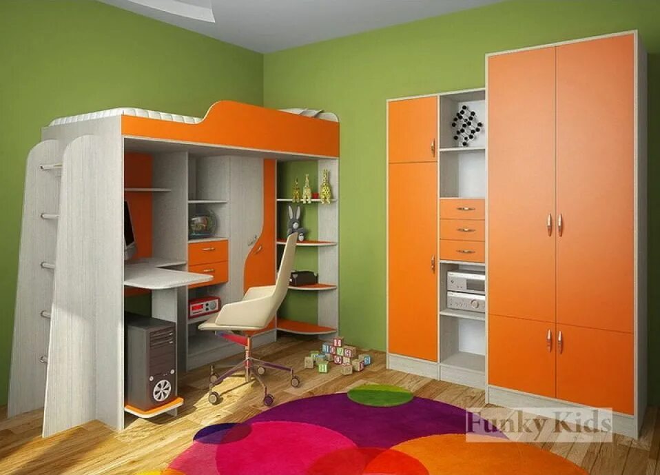 Кровать-чердак фанки кидз 9. Фанки кидз 13. 09 бамбини. Фанки 9. 0 160 на 80 с лестницей тумбой.