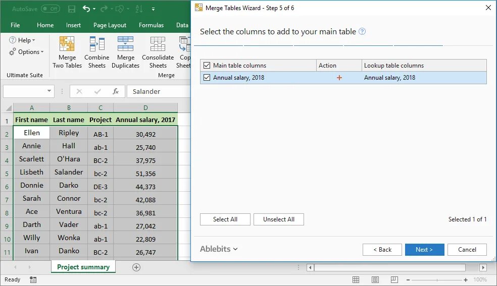 Options sheets