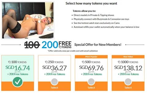 Cams.Com Free Tokens.