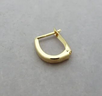 Серьга мужская золото
