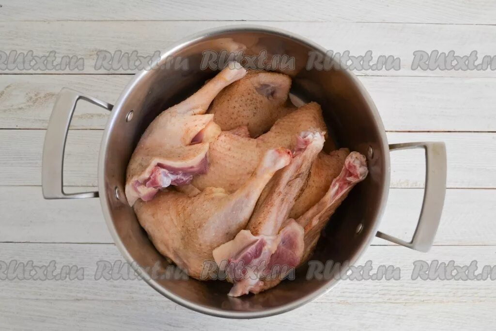 Как приготовить домашнюю утку кусочками