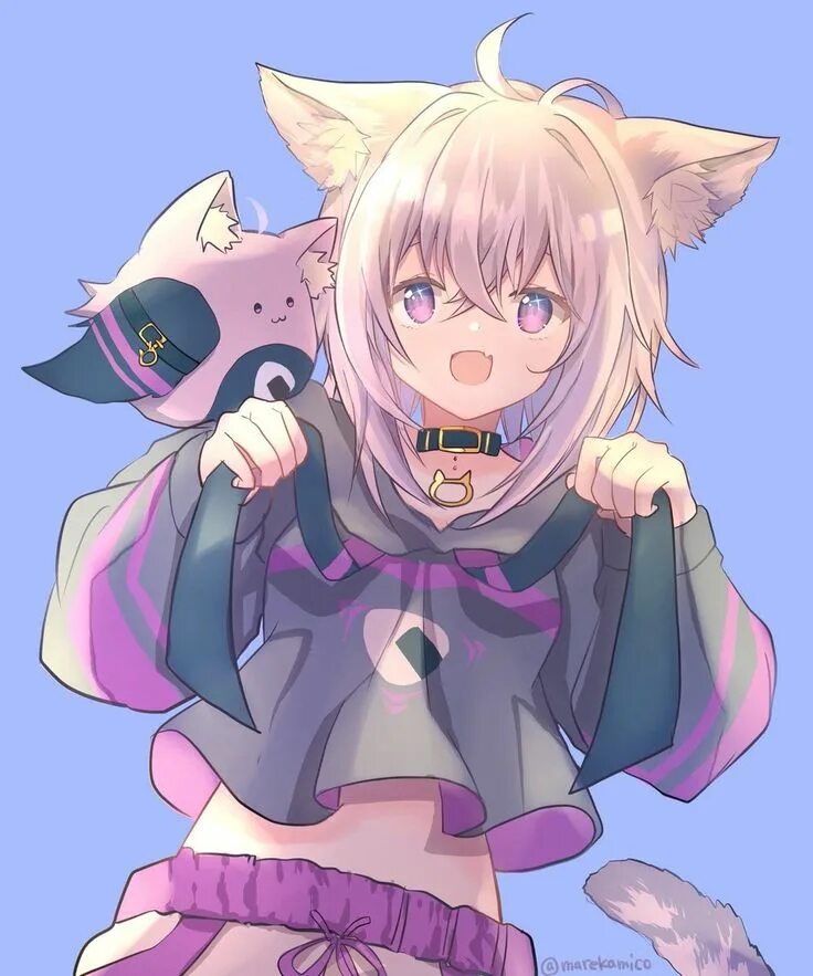 Nekomata okayu. Okayu hololive. vtuber nekomata okayu.