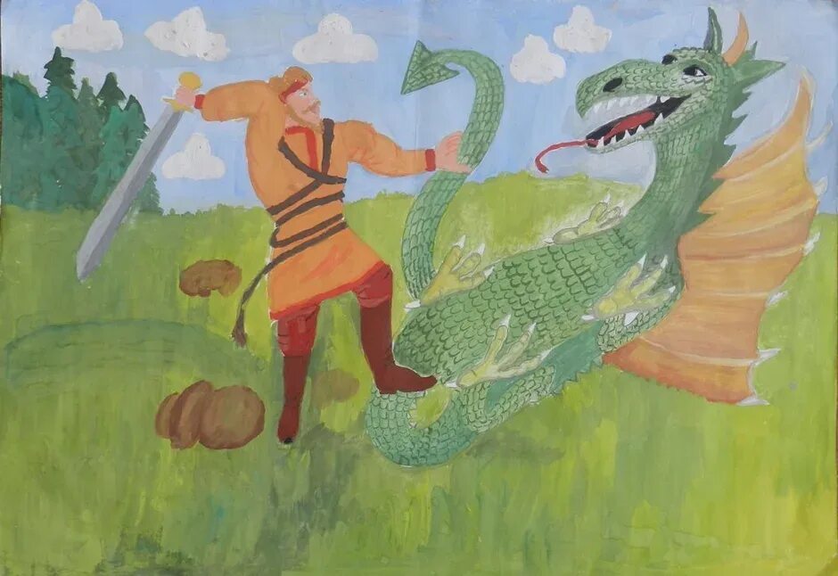 Сказочно былинный рисунок