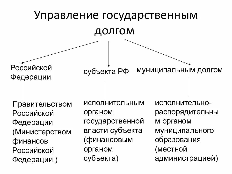 Управляющие субъекты осуществляют