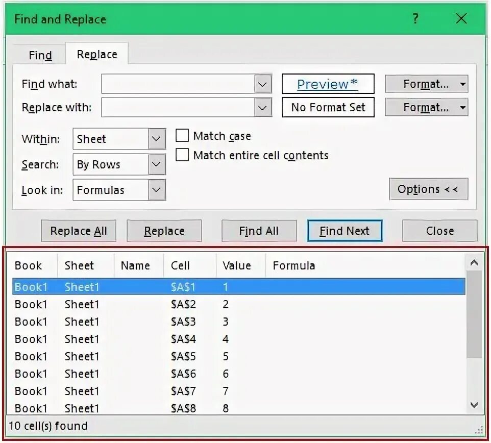 How to use find. How to use find