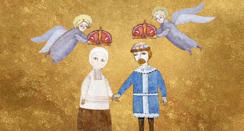 Легенда о петре и февронии. Иллюстрация к сказу о петре и февронии. предание о петре и февронии.