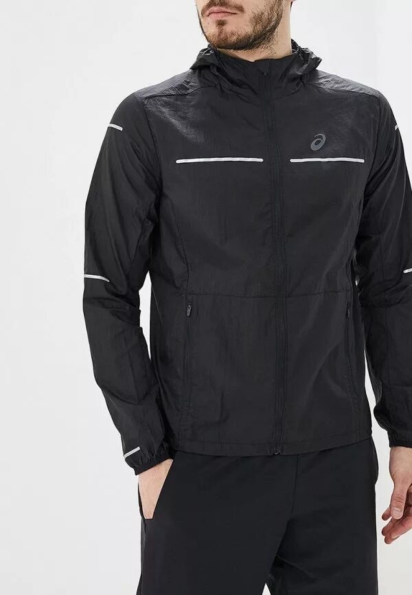 Ветровка ASICS Lite-show Jacket. ASICS Lite-show Jacket. Ветровка асикс мужская черная. Ветровка мужская асикс черная спортивная. Ветровка асикс