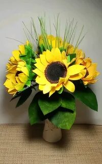 Подсолнух из фоамирана