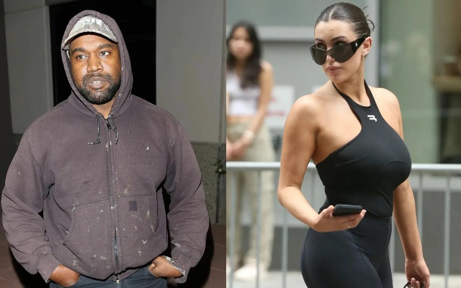 Bianca censori paris. Kanye West и Бьянка. Канье Уэст и Бьянка. Жена Кэни Уэста Бьянка. Канье Уэст и Бьянка цензори.