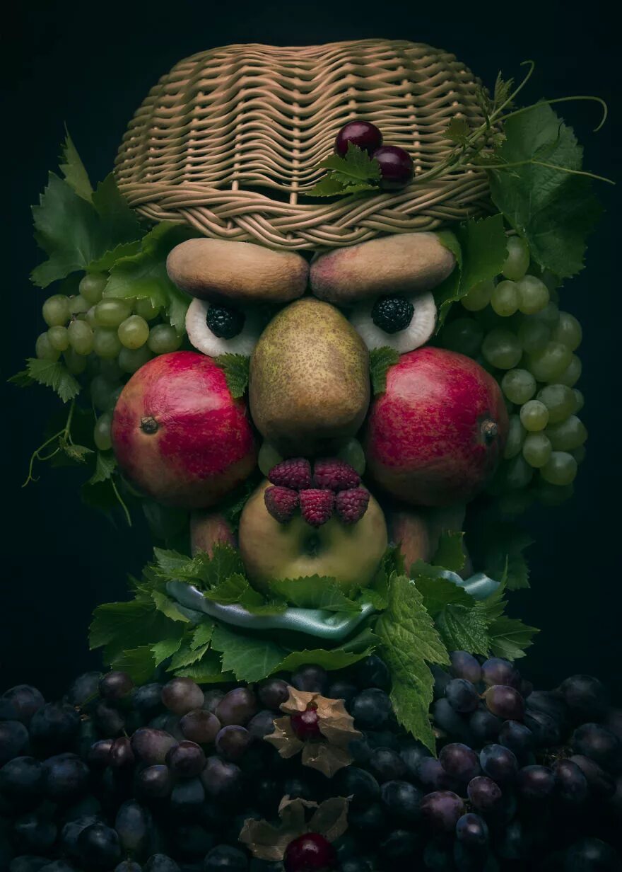 Портрет из овощей