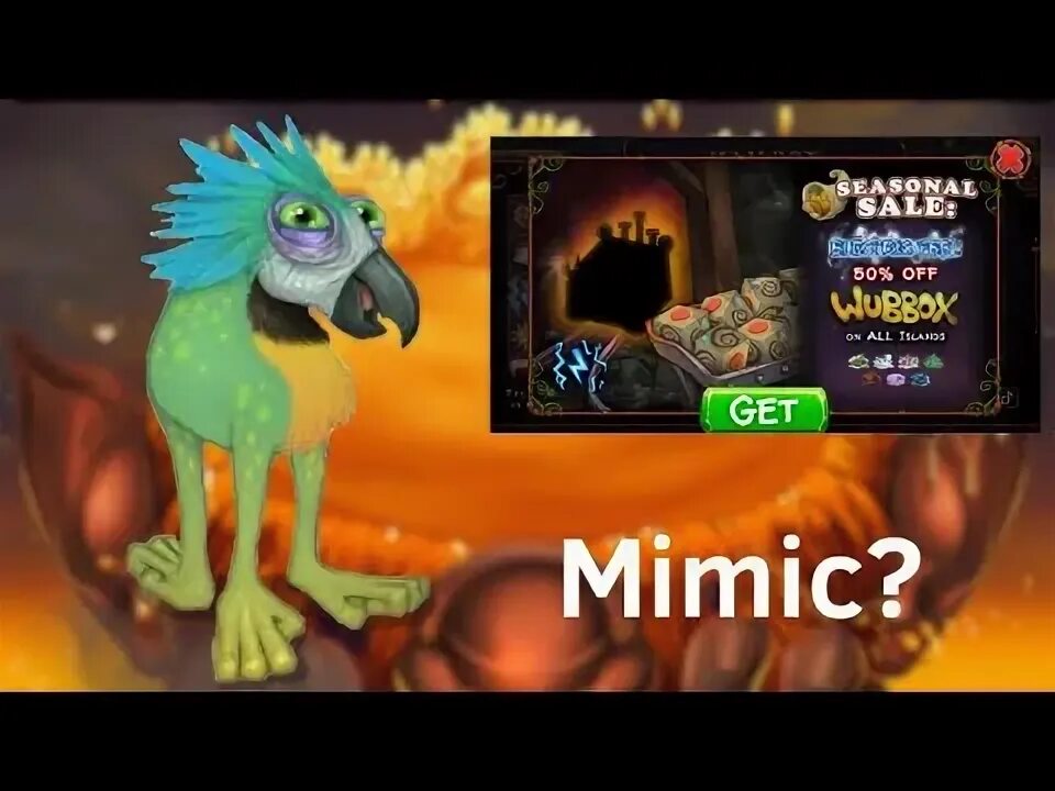Мимик как вывести. Мимик my singing monsters. мимик мсм доф. sox msm. как вывести мимика в мсм.