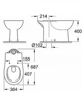 Унитаз напольный bau ceramic