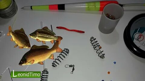 Удочка с кормушкой и поплавком