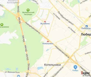 Жулебино на карте