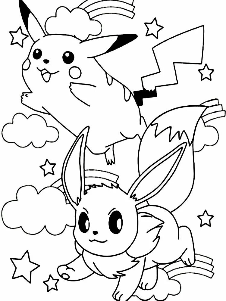 Pokemon Tegning 22 Pokemon, Malebøger, Pikachu