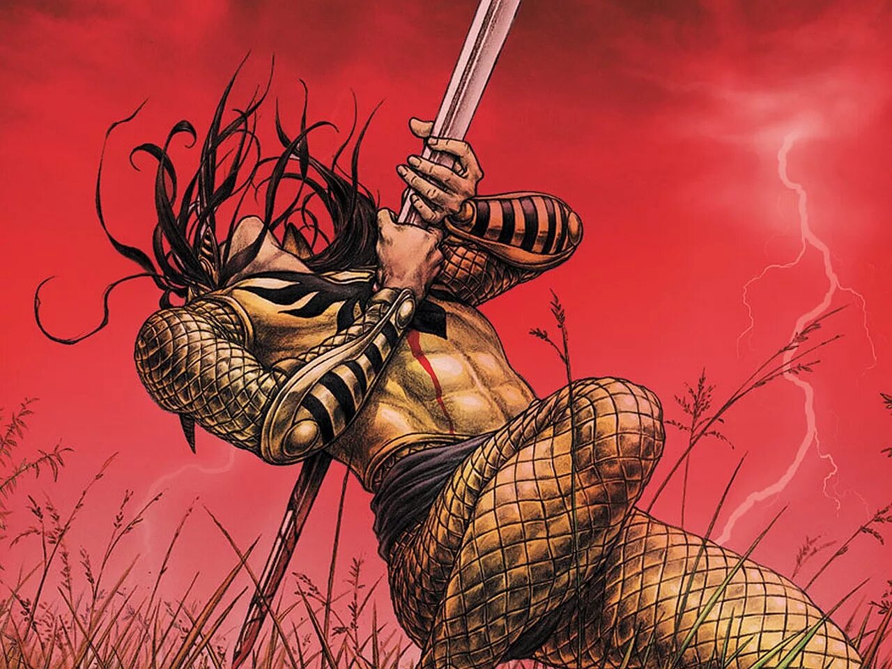 Демон комикс. Комиксы про рыцарей. воин супергерой.