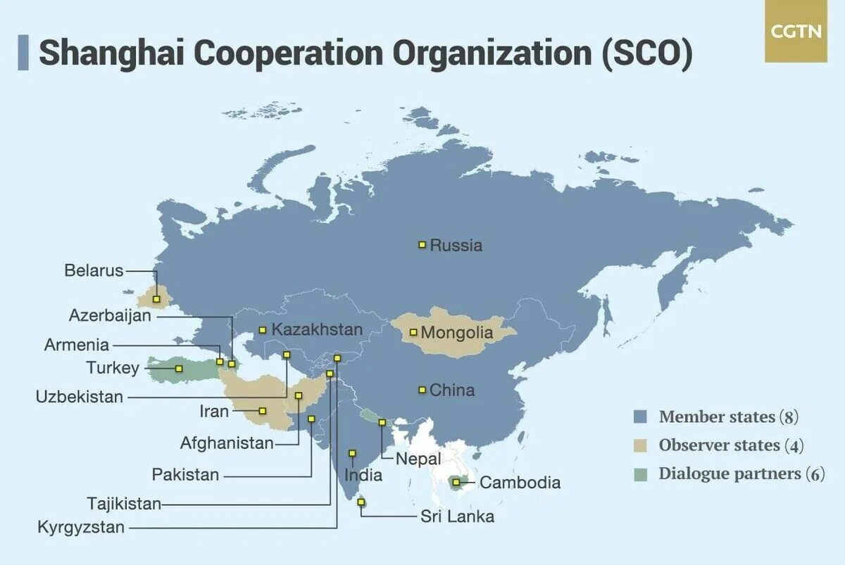Страны признавшие рф. Шанхайская организация сотрудничества на карте. ШОС страны участники на карте. Страны входящие в ШОС на карте. Территории входящие в ШОС.