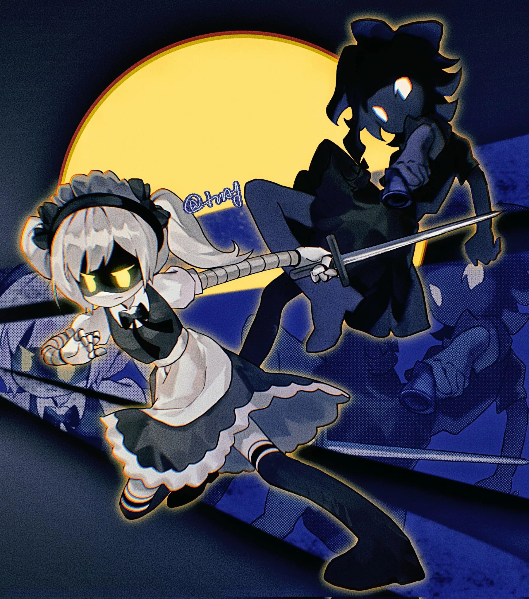 Murder drones tessa. Тесса дроны убийцы арт. Тесса дроны убийцы арт. Демон и андроид мем. Тесса дроны.