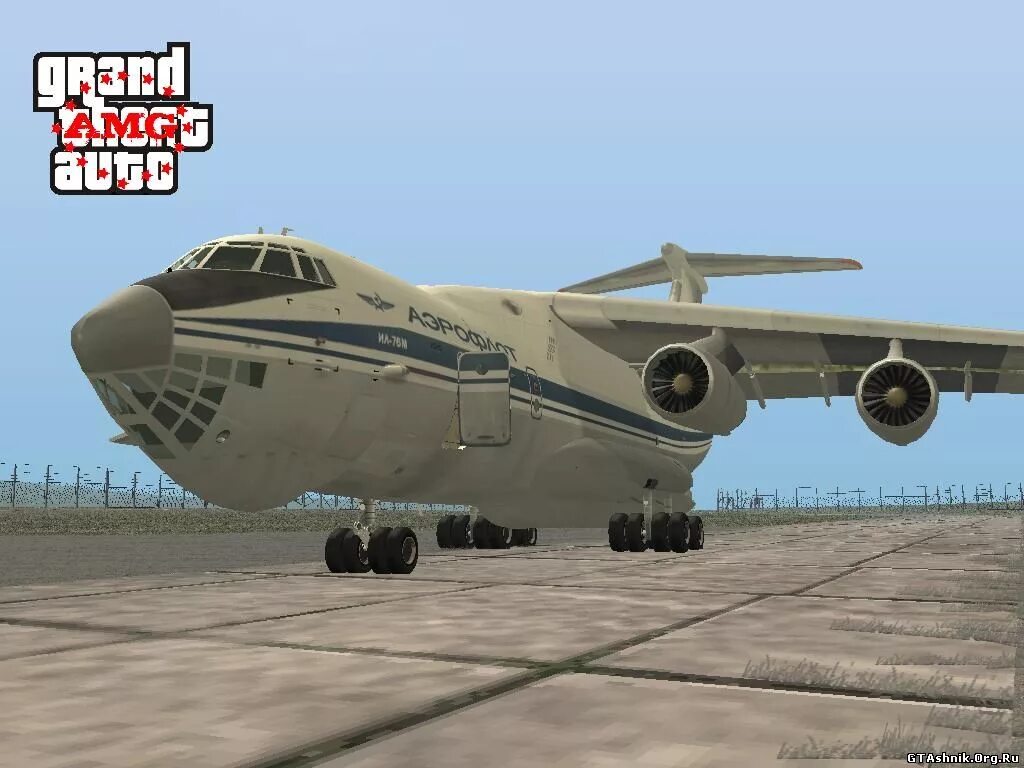 Игры гта самолеты. GTA San Andreas самолет. Ил 76 ГТА са. Большой самолет в ГТА Сан андреас. Ил76 ГТА.