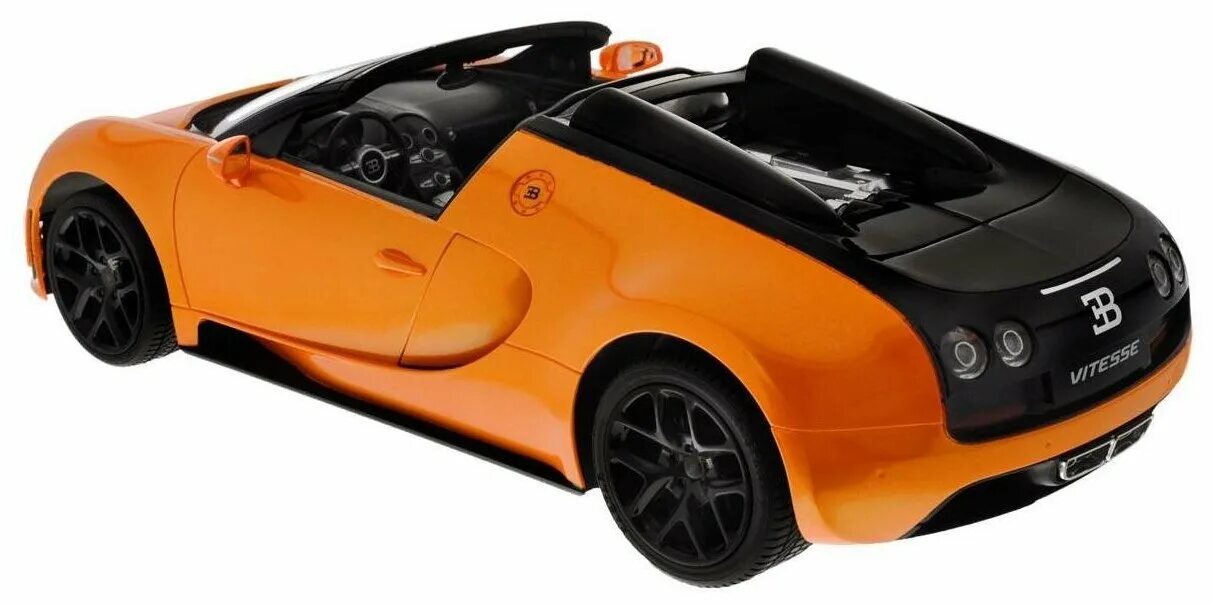 Bugatti Veyron 16.4 Grand Sport Vitesse Rastar. Bugatti Vitesse Rastar оранжевый. Легковой автомобиль Rastar Bugatti Grand Sport Vitesse 2.4g (70420) 1:14 32 см. Легковой автомобиль Rastar Bugatti Grand Sport Vitesse. Машина без пульта