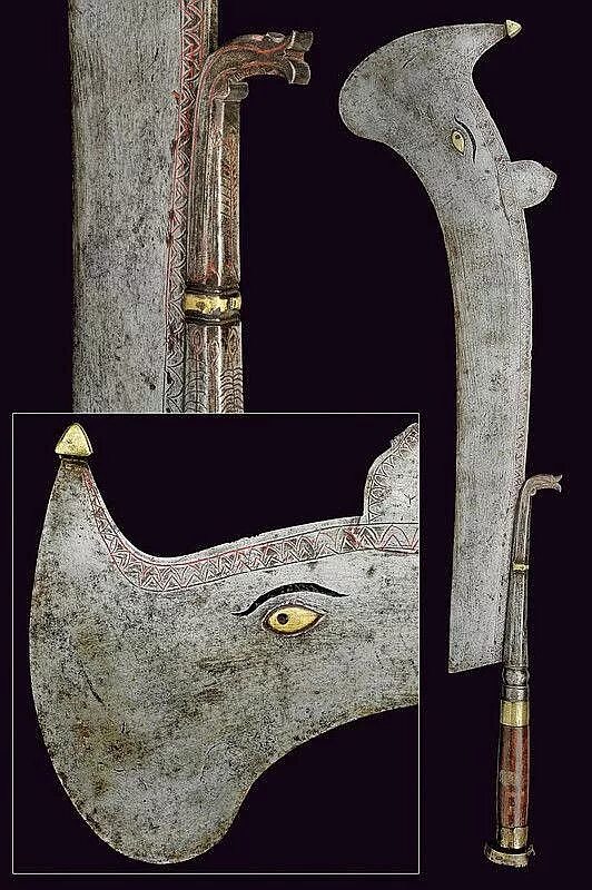 Античная сталь. Рам Дао меч. Рам Дао меч церемониальный. Ram-dao меч. Необычное Холодное оружие древности.