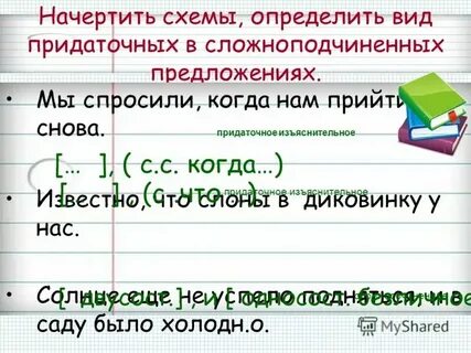 Придаточные определительные и изъяснительные проверочная работа