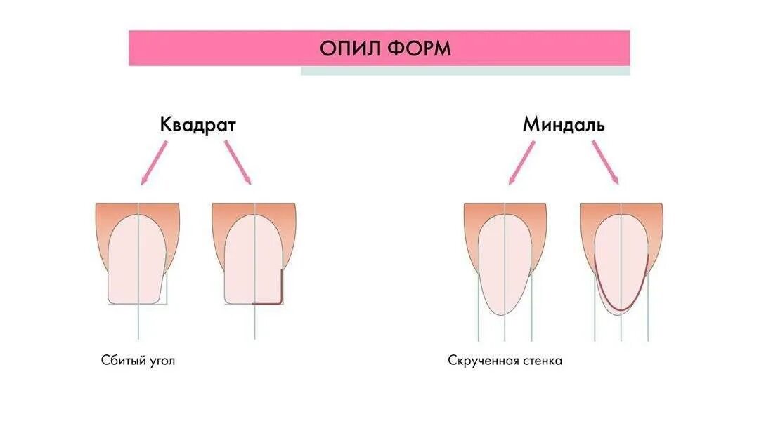 Как выпилить форму ногтей. Опил формы квадрат схема. Миндальная форма ногтей схема опила. Схема опила формы ногтей овал. Схема опила формы ногтей квадрат.