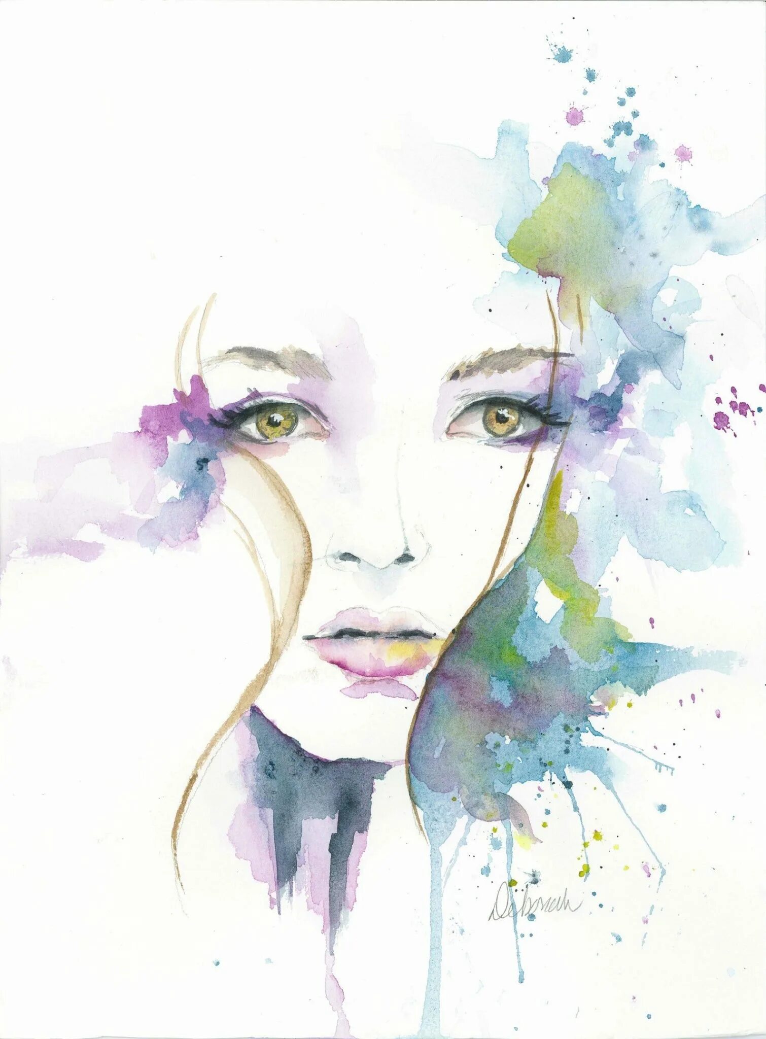 Красота акварелью. Женщина весна акварель. Красота акварелью. Красота акварелью. Лицо девушки акварелью.