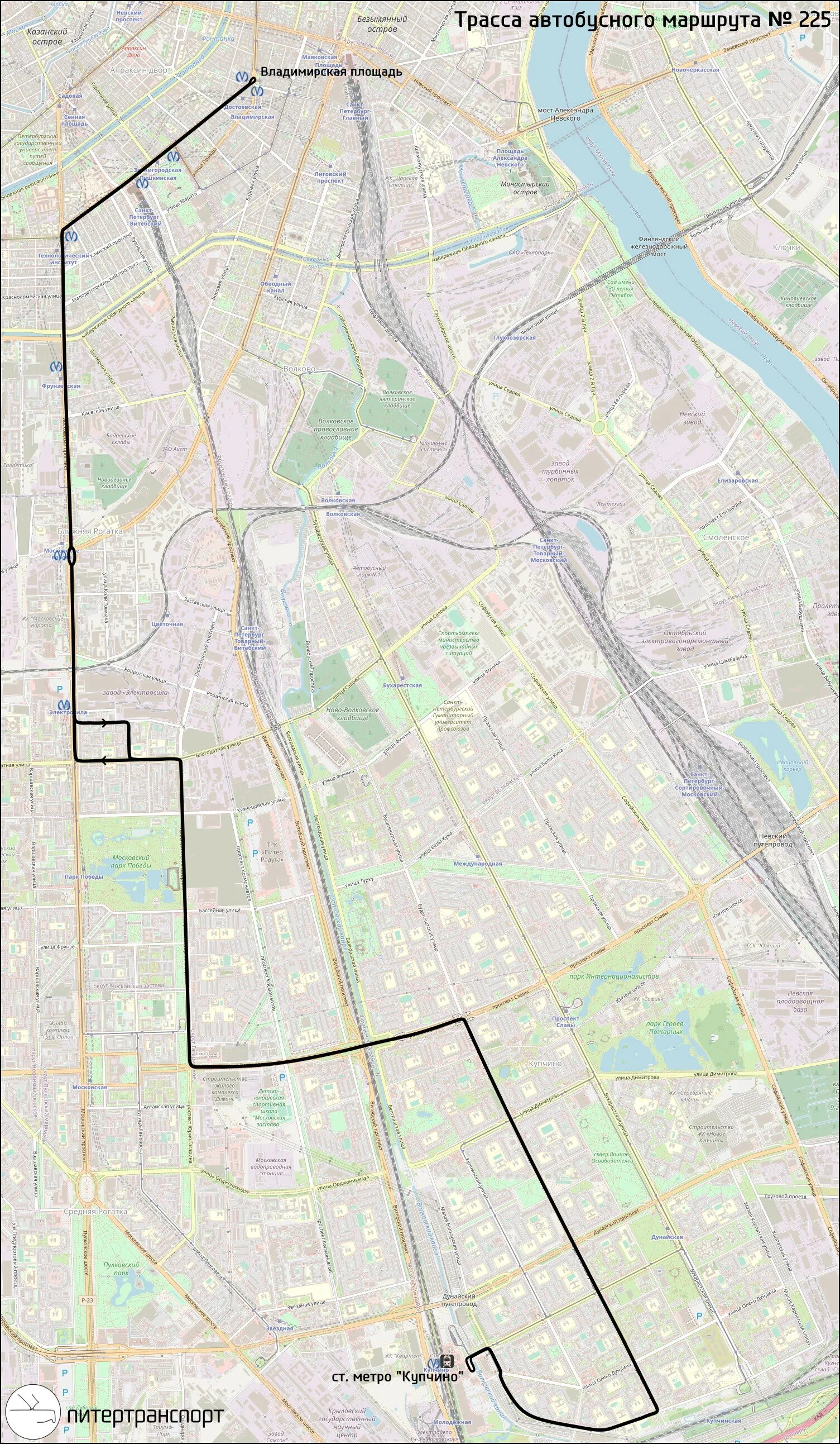 Маршрут автобуса 239 Санкт-Петербург. Маршрут 225 автобуса. Санкт-Петербург автобус 225 маршрут. К-25 маршрут СПБ.