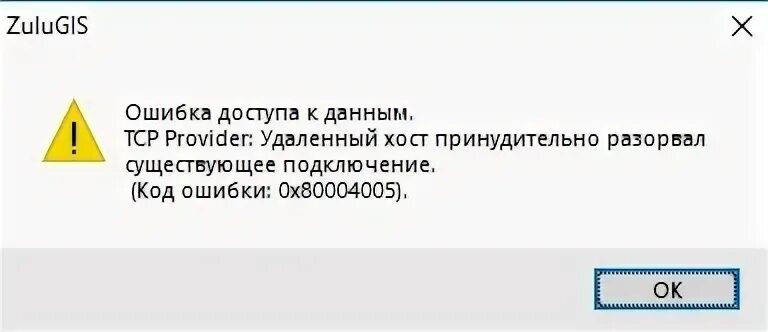 Ошибка организации